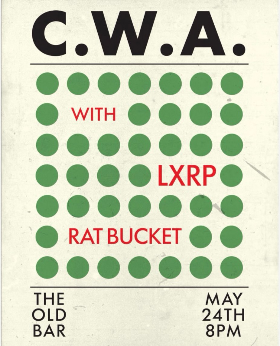 C.W.A & Rat Bucket at The Old Bar 24 May